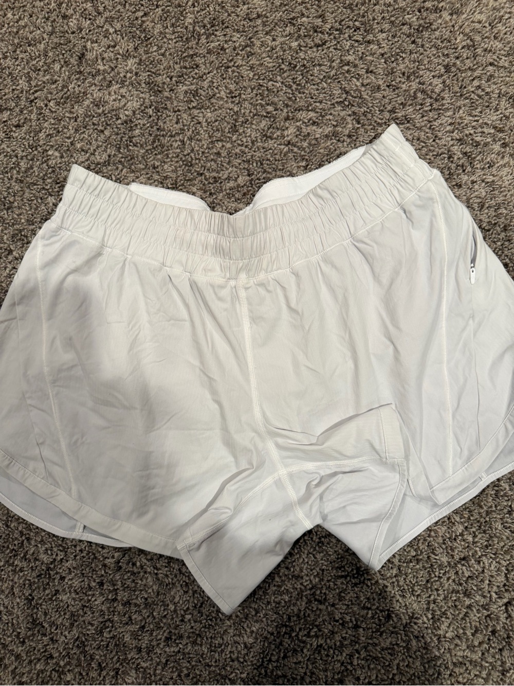 lululemon women’s White Athletic Running Shorts